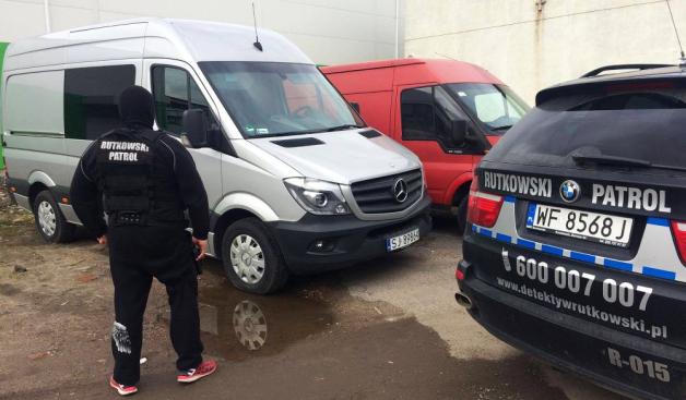 [VIDEO] Ludzie Rutkowskiego odnaleźli dziś i przekazali policji skradzionego na Śląsku Mercedesa Sprintera