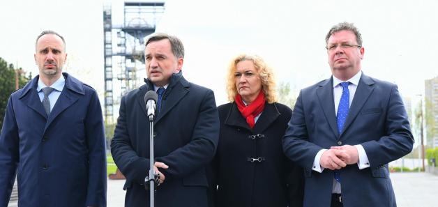 Minister Zbigniew Ziobro odwiedził Kopalnię Węgla Kamiennego Mysłowice-Wesoła